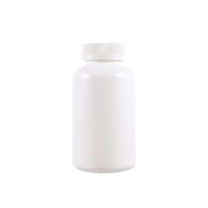 400cc Opaque White Plastic Packer Bottle (F1001H0400) with White Child-Resistant Plastic Cap