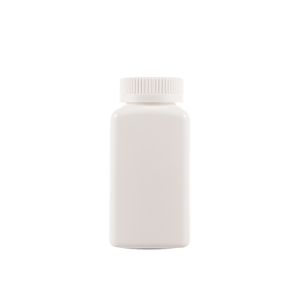 190cc Opaque White Plastic Packer Bottle (F1001H0190) with White Child-Resistant Plastic Cap