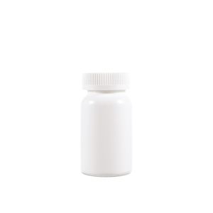 200cc Opaque White Plastic Packer Bottle (F1001H0200) with White Child-Resistant Plastic Cap