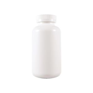 750cc Opaque White Plastic Packer Bottle (F1001H0750) with White Child-Resistant Plastic Cap