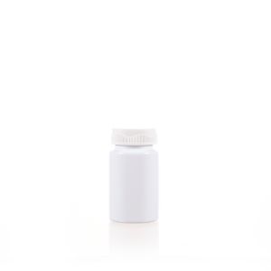60cc White PET Plastic Packer Bottle (F2006P0060) with White Screw Cap