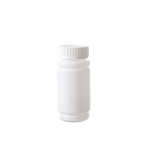 120cc Opaque White Plastic Packer Bottle (F2025H0120) with White Child-Resistant Plastic Cap
