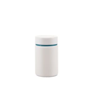 135cc Opaque White Plastic Packer Bottle  (F2028H0135) with White Double-Layered Screw Plastic Cap