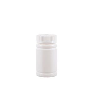150cc Opaque White Plastic Packer Bottle (F2034H0150) with White Child-Resistant Plastic Cap