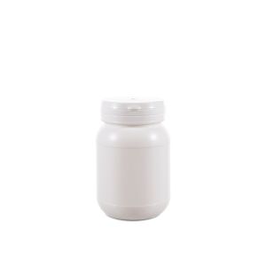 200cc Opaque White Plastic Packer Bottle (F2050H0200) with Tamper-Evident Flip Top Plastic Cap