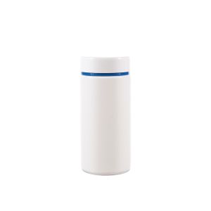 200cc Opaque White Plastic Packer Bottle (F2052H0200) with Double-Layered Screw Plastic Cap