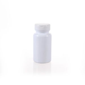 120cc White PET Plastic Packer Bottle (F2062P0120) with White Flip-Top Cap