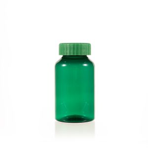 200cc Green PET Plastic Packer Bottle (F2121P0200) with Green Screw Plastic Cap