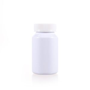 200cc White PET Plastic Packer Bottle (F2125P0200) with White Screw Plastic Cap