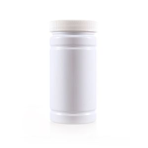 200cc White PET Plastic Packer Bottle (F2131P0200) with White Screw Plastic Cap