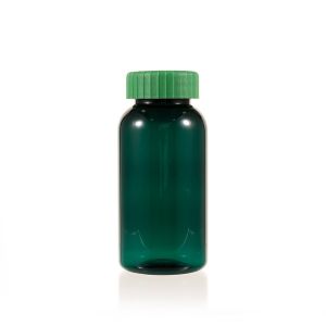 200cc Green PET Plastic Packer Bottle (F2134P0200) with Green Screw Plastic Cap