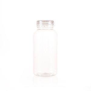 200cc Clear PET Plastic Packer Bottle (F2134P0200) with Clear Screw Cap