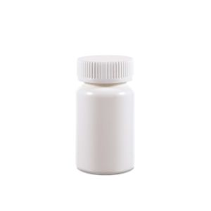 100cc Opaque White Plastic Packer Bottle (F2201H0100) with White Child-Resistant Plastic Cap 
