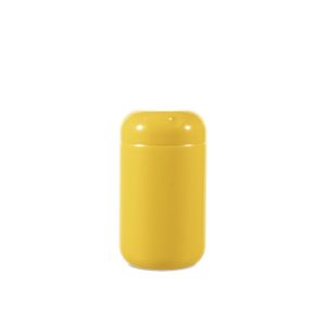 220cc Opaque Yellow Plastic Packer Bottle (F2201H0220) with Yellow Dome Plastic Cap
