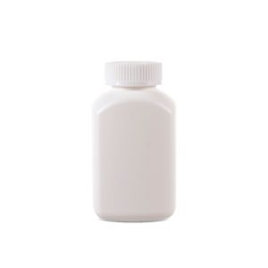 250cc Opaque White Plastic Bottle (F2202H0250) with White Plastic Cap 