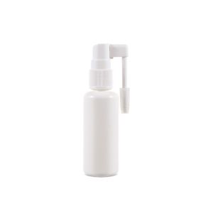 40ml White HDPE Bottle for External Liquid Medicine with White Nasal Sprayer (F3301E0040)