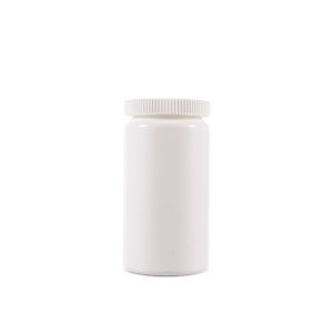150cc Opaque White Plastic Packer Bottle (F33021H0150) with White Child Resistant Plastic Cap