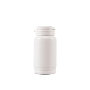 189cc Opaque White Plastic Packer Bottle (F3302H0189) with Tamper-Evident Flip Top Plastic Cap