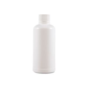 250cc Opaque White Plastic Bottle with White Child-Resistant Plastic Cap (F3302H0250) 