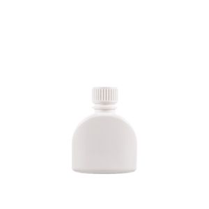 100cc Opaque White Plastic Bottle with PP28 White Plastic Cap  (F3303H0100) 