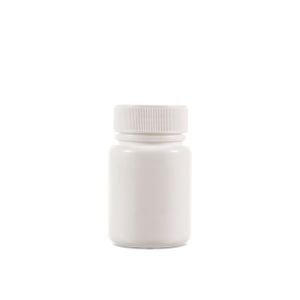 60cc Opaque White Plastic Packer Bottle (F3304H0060) with White Plastic Cap
