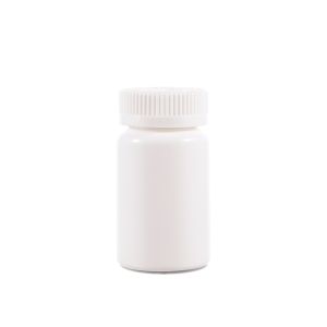 100cc Opaque White Plastic Packer Bottle (F1001H0100) with White Child-Resistant Plastic Cap