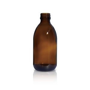 250ml Amber Glass Bottle for Syrup  DIN PP 28mm