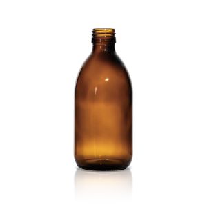 300ml Amber Glass Bottle for Syrup  DIN PP 28mm
