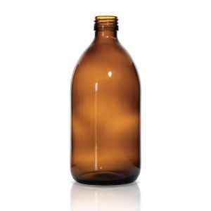 500ml Amber Glass Bottle for Syrup  DIN PP 28mm