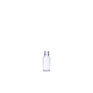 0.5 oz Clear Boston Round Glass Bottle G.P.I 18/400 Neck Finish