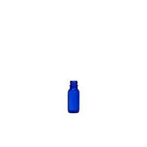 0.5 oz Cobalt Blue Boston Round Glass Bottle G.P.I 18/400 Neck Finish