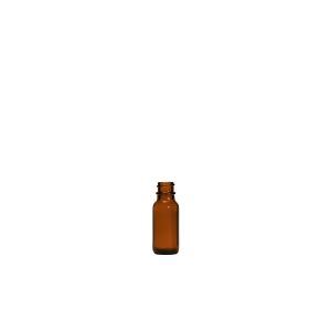 0.5 oz Amber Round Glass Bottle G.P.I 18/400 Neck Finish