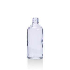 100ml Clear Glass Dropper Bottle  DIN 18mm