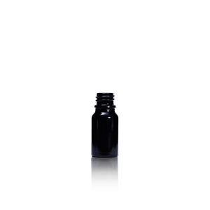10ml Black Glass Dropper Bottle  DIN 18mm