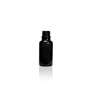 20 mL USP Type III Black Glass Dropper Bottle with DIN 18 Neck Finish