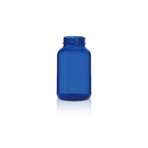 250ml Cobalt Blue Glass Packer Bottle G.P.I 45/400 Neck Finish