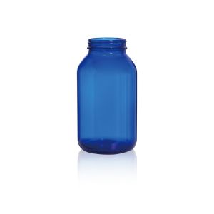 500ml Cobalt Blue Glass Packer Bottle G.P.I 53/400 Neck Finish