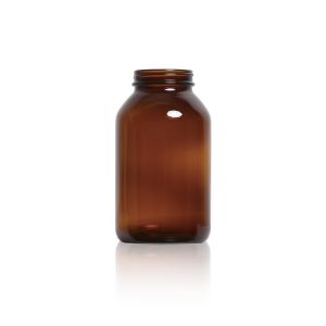 500ml Amber Glass Packer Bottle G.P.I 53/400 Neck Finish