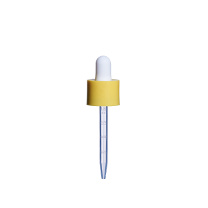 18/415 Smooth-Sided Glossy Finish Child-Resistant Dropper with 77mm Long Graduated Plastic Pipette (A18415CR01C13)