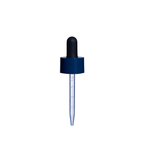 20/400 Smooth-Sided Child-Resistant Dropper with 77mm Long Graduated Plastic Pipette (A20400CR01C05)