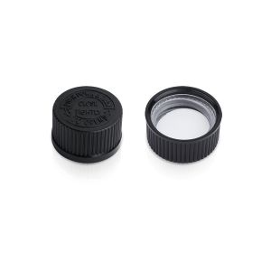 28/400 Black Child-Resistant Plastic Cap to Match Boston Round Glass Bottles with GPI 28/400 Neck Finish (A28400CC01)