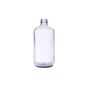 16 oz Clear Boston Round Glass Bottle G.P.I 28/400 Neck Finish