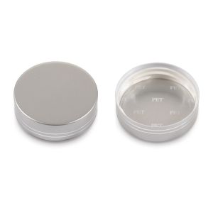 GPI 45/400 ABS Electroplated Silver Plastic Cap (hot stamped double lines on the side) (F1C45A01CYY01A)