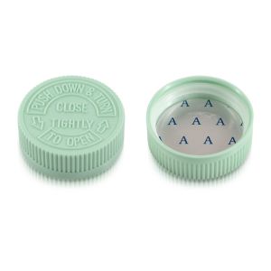 GPI 45/400 Green Child-Resistant Plastic Cap (F1C45Y01CLV01A)