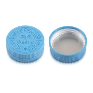 GPI 53/400 Blue Child-Resistant Plastic Cap (F1C53Y01CLA01A)