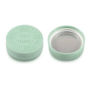 GPI 53/400 Green Child-Resistant Plastic Cap (F1C53Y01CLV01A)