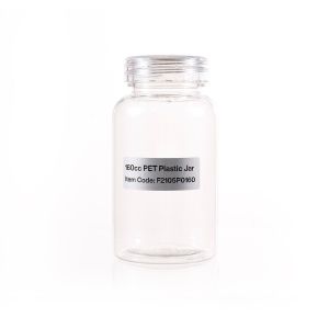 160cc Clear PET Plastic Packer Bottle (F2105P0160) with Clear Screw Cap