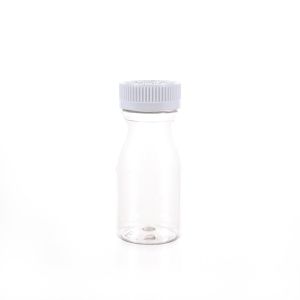 160cc Clear PET Plastic Packer Bottle (F3001P0160) with White Child-Resistant Plastic Cap