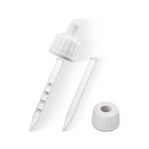 DIN PP 28 (28/410) Tamper Evident Dropper with Graduated Glass Pipette (PP28TE01)