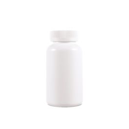 300cc Opaque White Plastic Packer Bottle (F1001H0300) with White Child-Resistant Plastic Cap